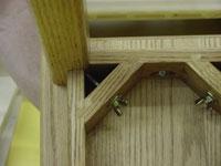 Table leg on sale corner brackets